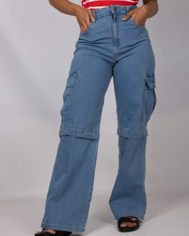 Ladies Denim Cargo